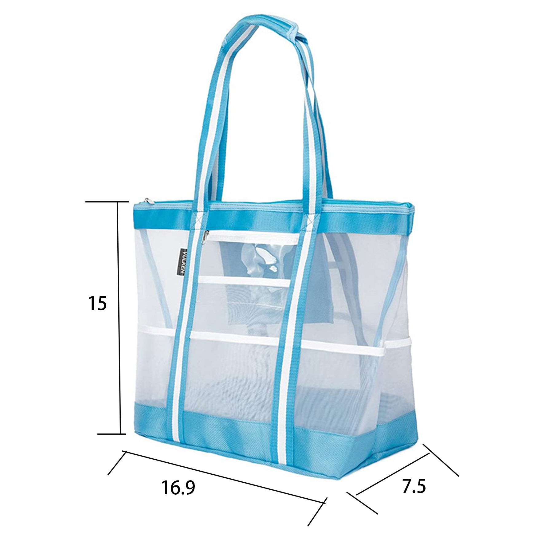 oxford Extra Large Mesh Beach tote Bag., custom tote bag with logo imprint 11