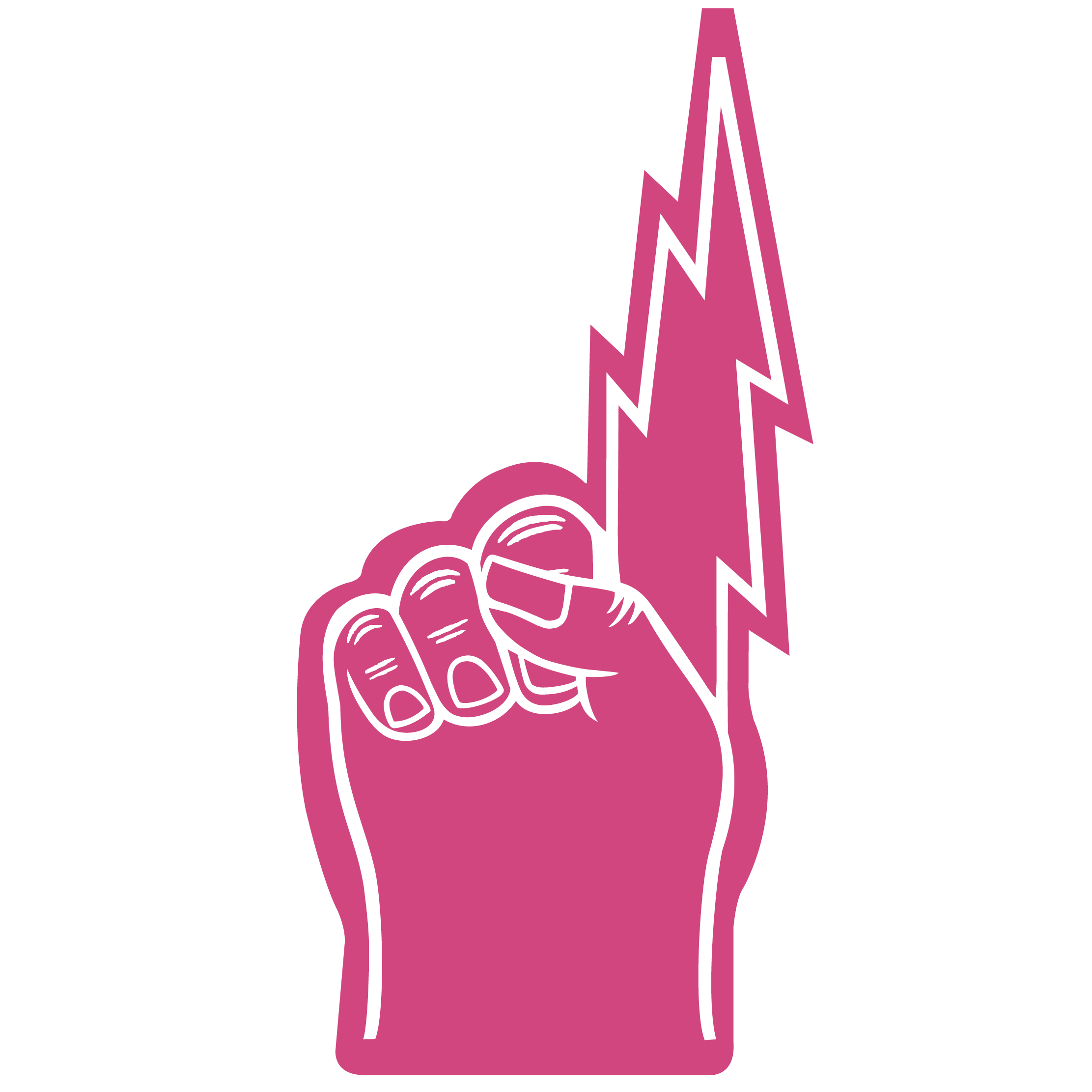 18" Lightning Bolt Hand 57