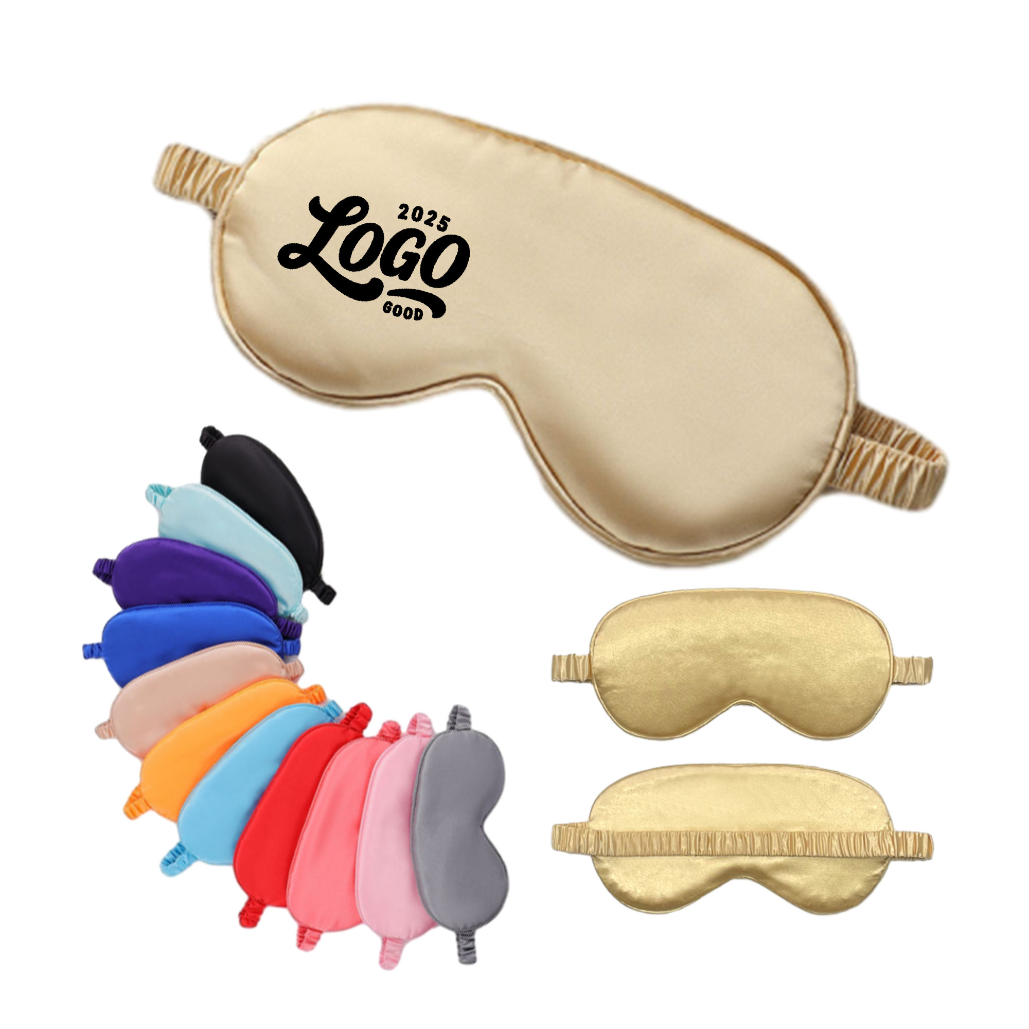 Soft Imitation Silk Sleep Mask In Multiple Colors 4