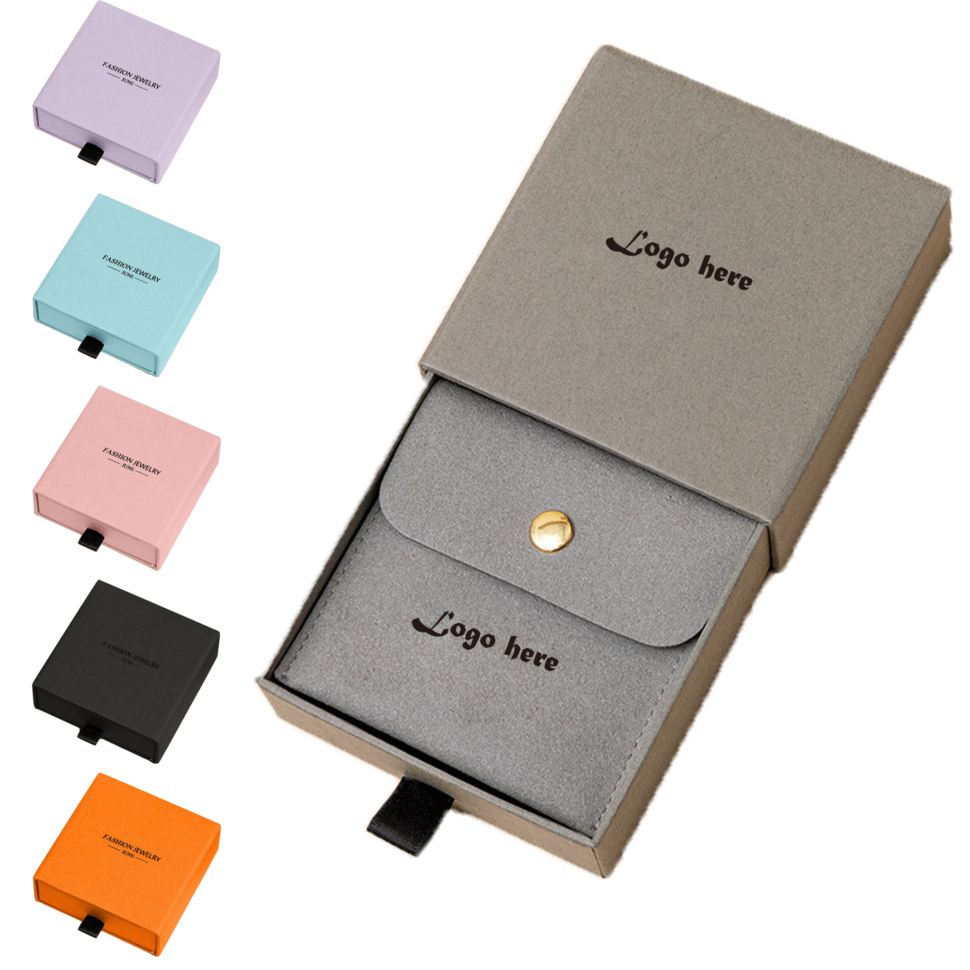 Compact Jewelry Box and Protective Velvet Bag 3