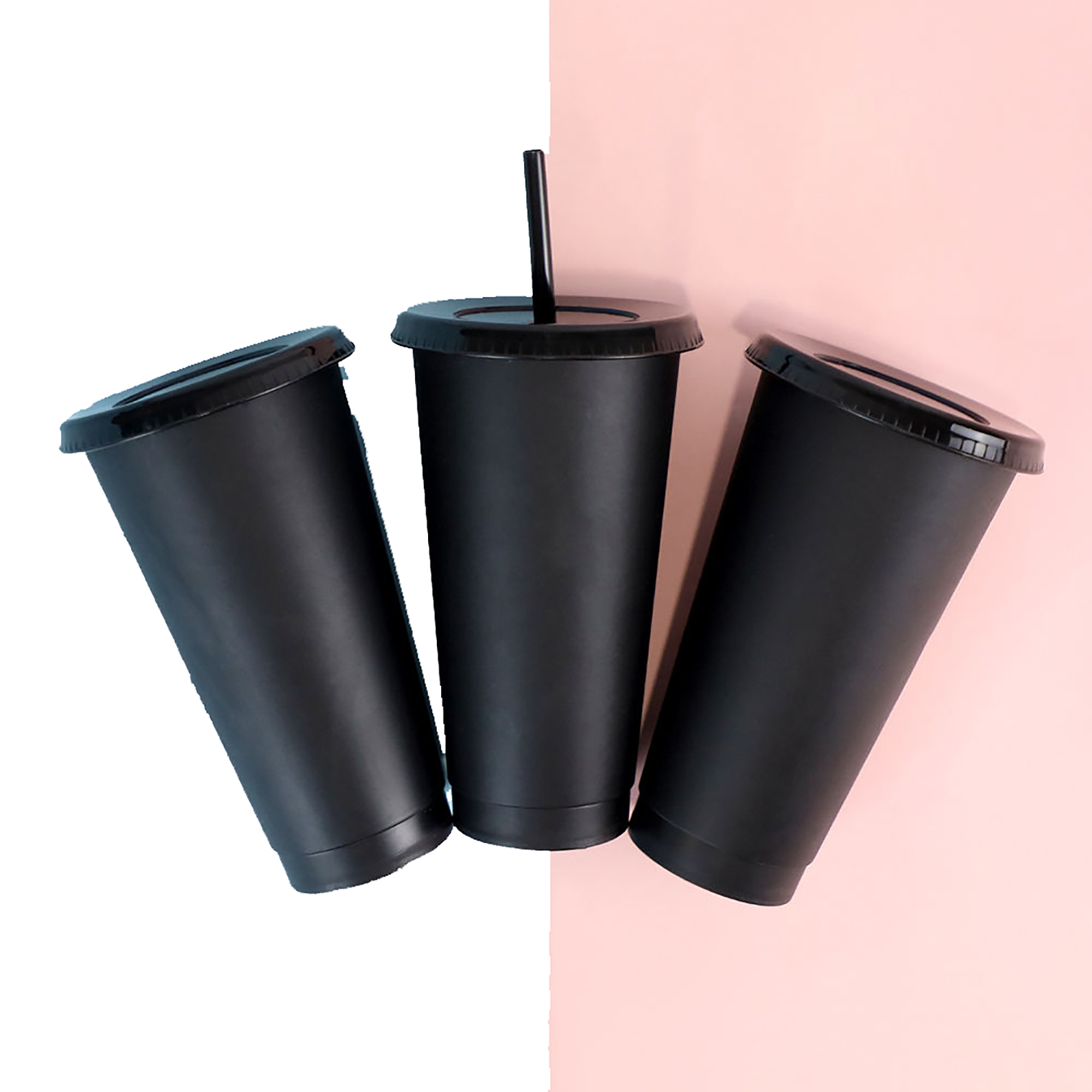 Durable Plastic Straw Stadium Drinking Cup 12