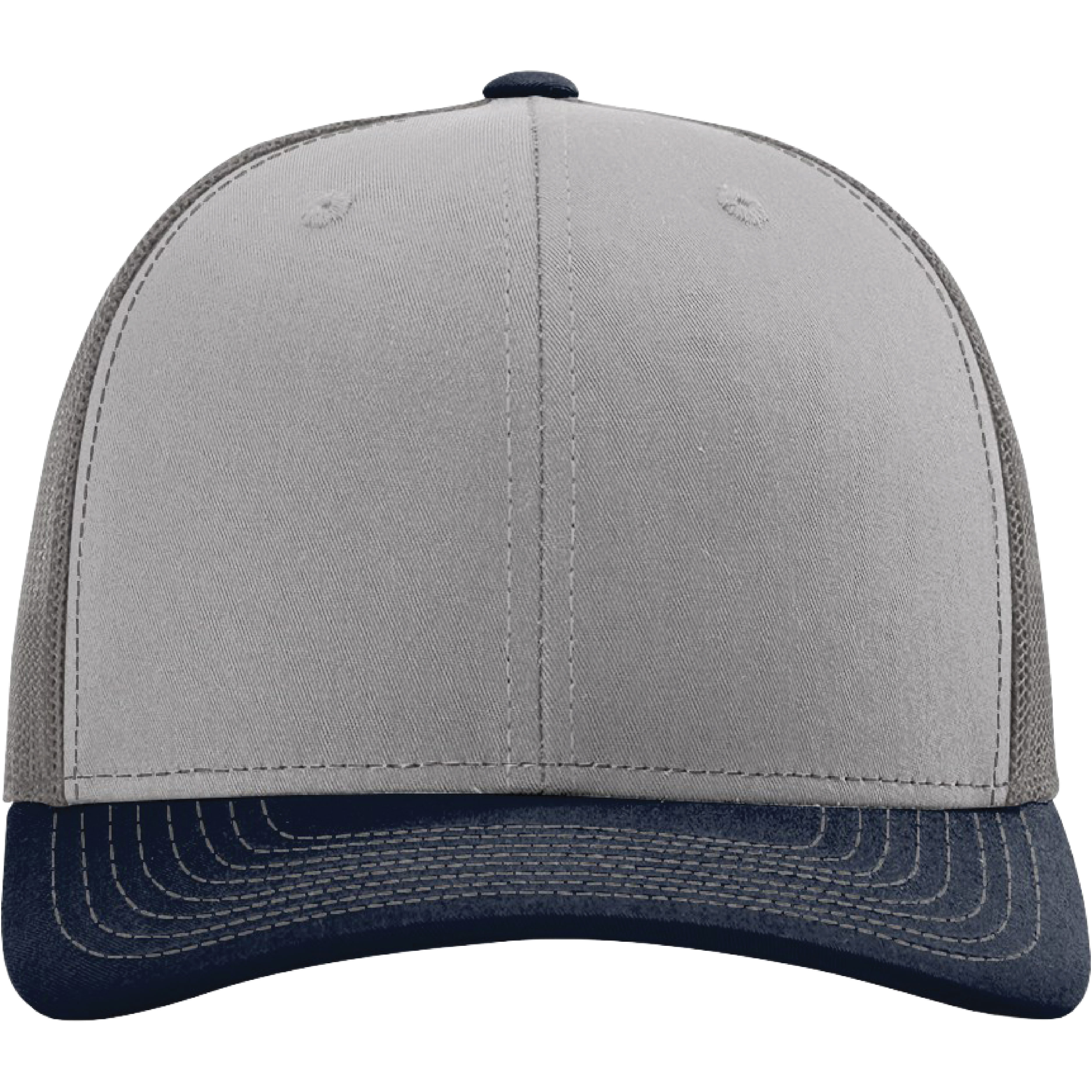 Richardson 112 6-Panel Snapback Trucker Hat w/Leatherette Adhesive Patches or Embroidery 314