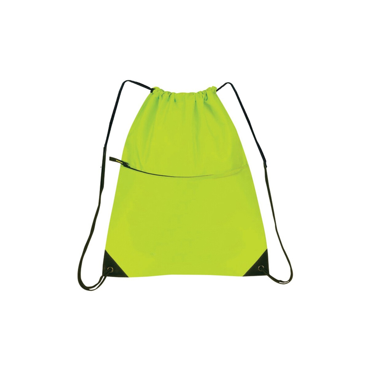 210D Nylon Zippered Drawstring Backpack BACKPACK E366 Ad Specialty