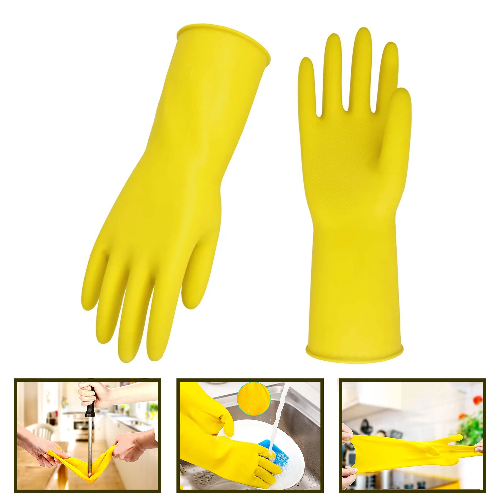 Kitchen Nitrile Cleaning Gloves 4