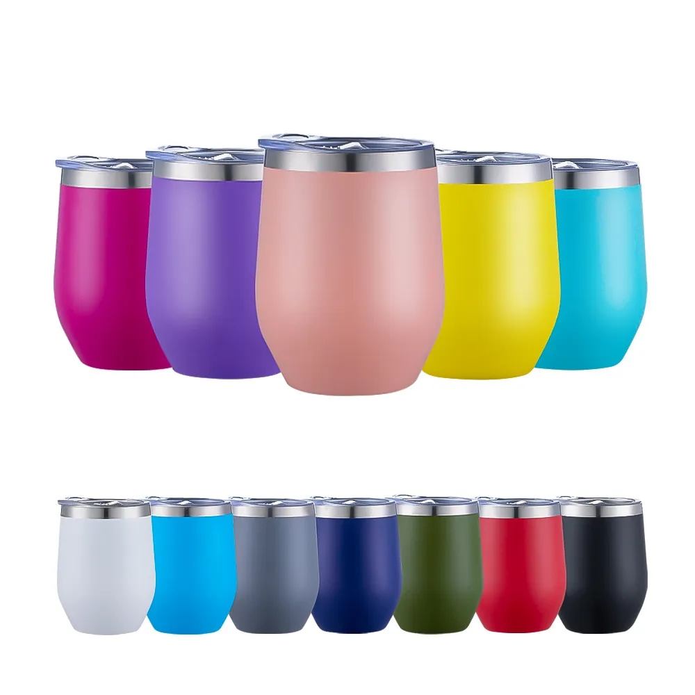 12 OZ Stainless Steel Cup with Lid