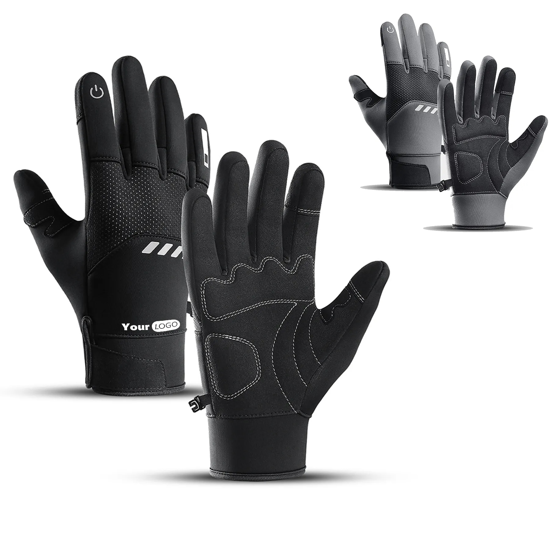 Microfiber Cloth Touchscreen Full-Finger Riding Gloves 6