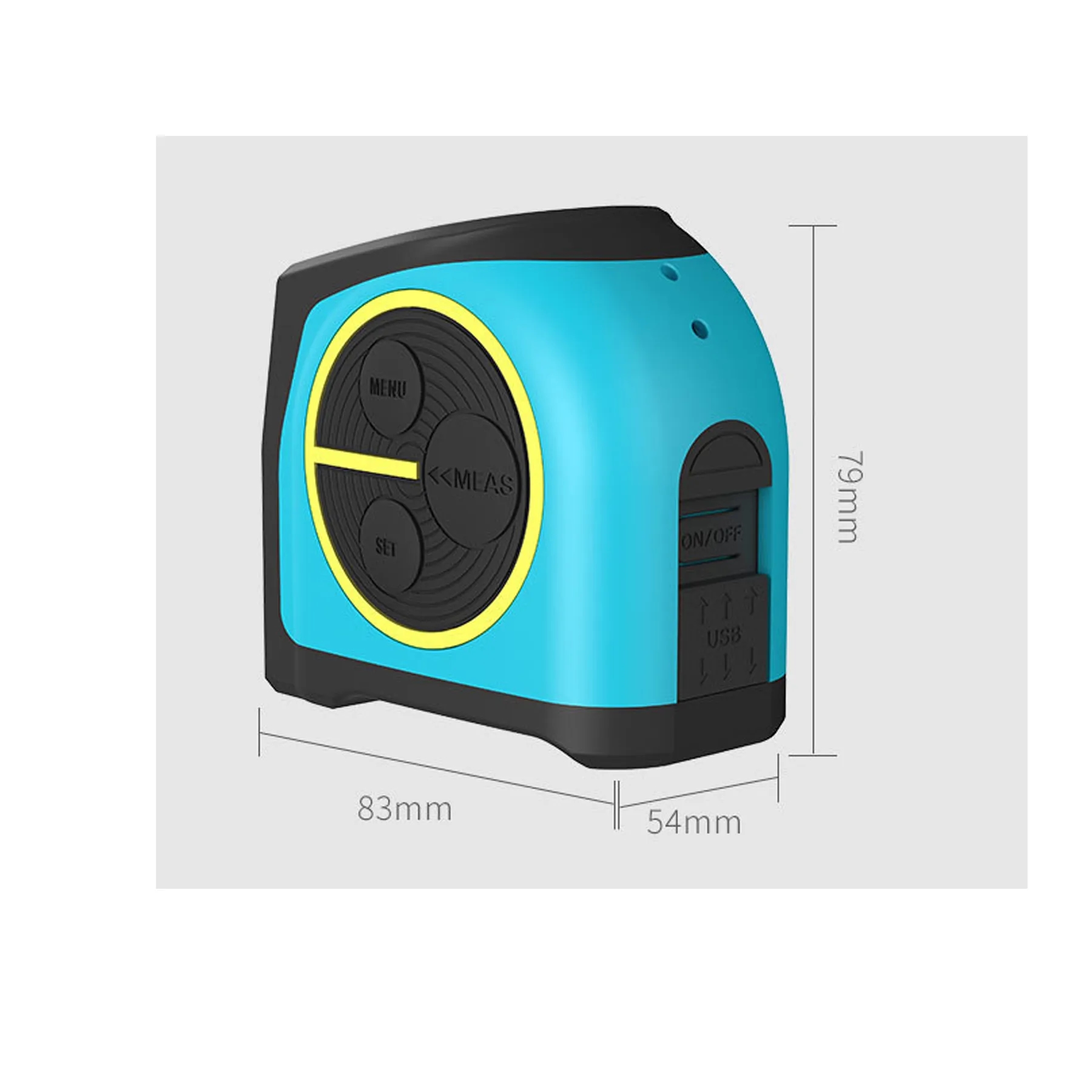 2 in 1 USB Rechargable Lasers Distance Tape Measure 6