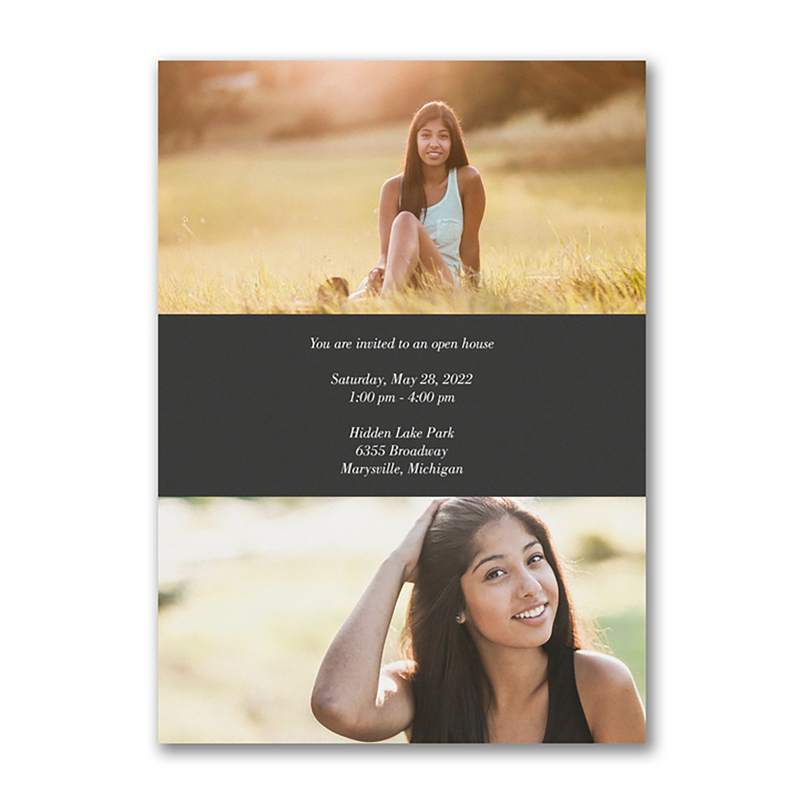 Split Year Graduation Invitation 9