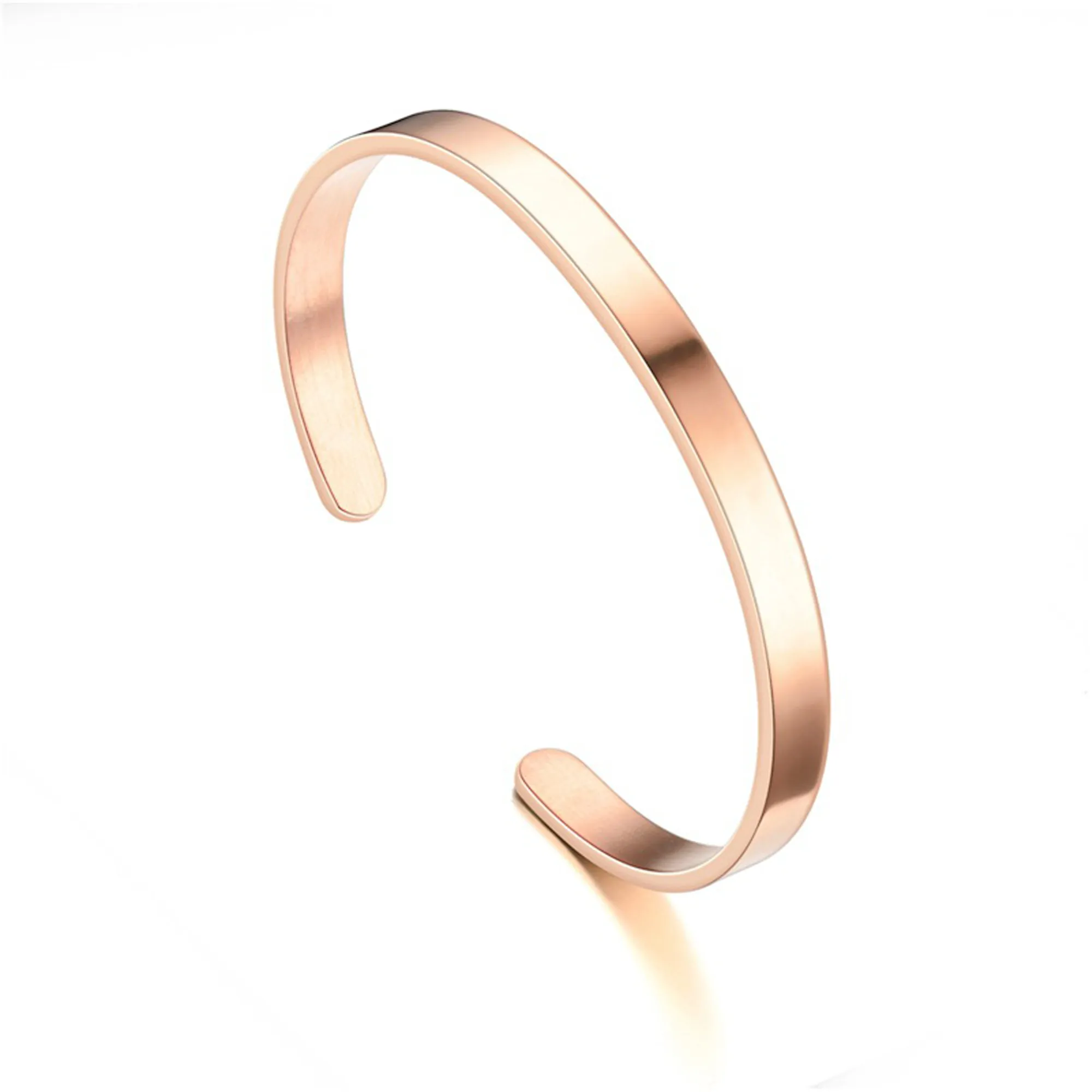 Stainless Steel Thin Cuff Bracelet Electroplated 16