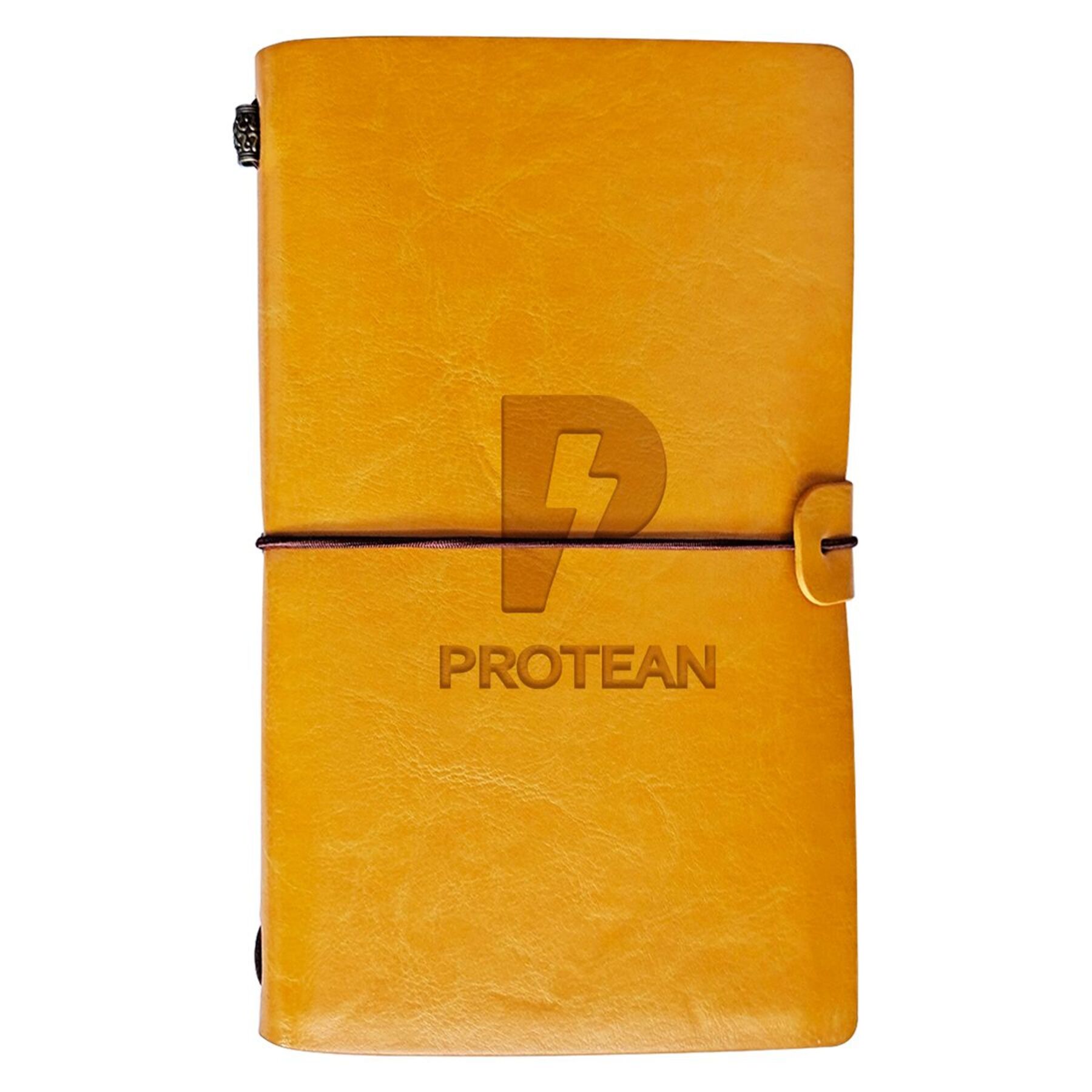 Custom Vintage Journal w/ Elastic Band - 4.7"w x 7.9"h