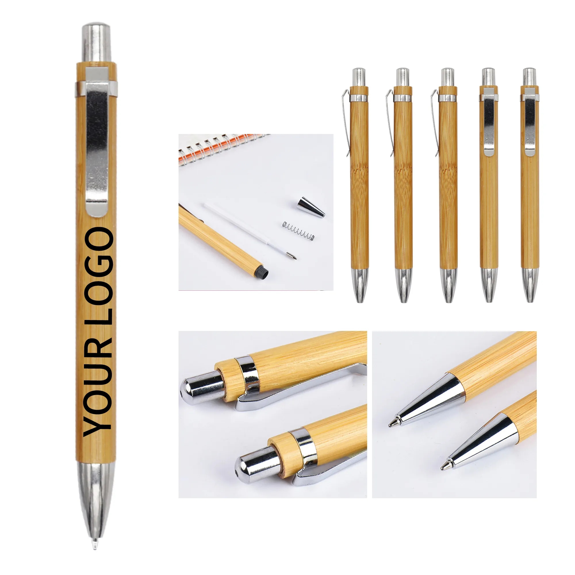 Wood Stylus Ballpoint Pen