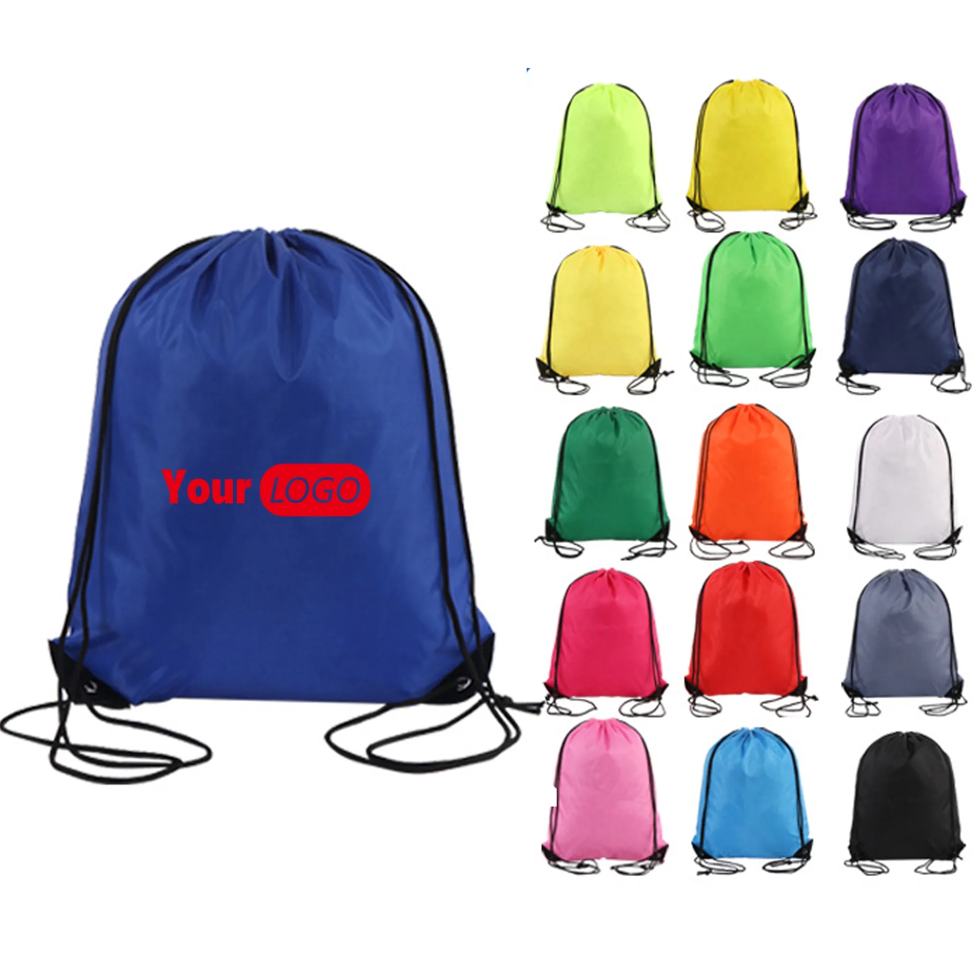 Waterproof 210D Drawstring Backpack Bag 4