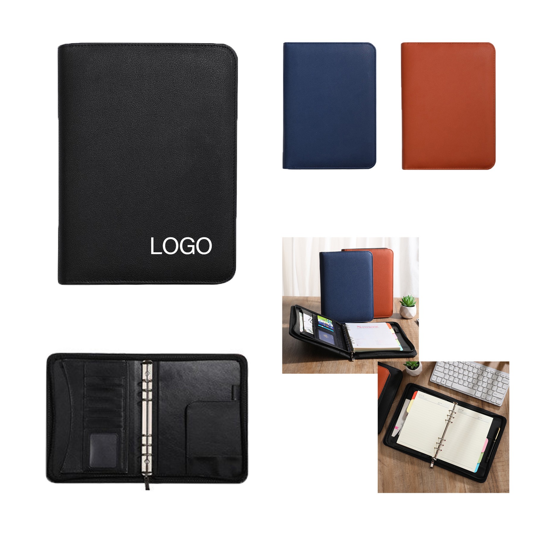 Deluxe Zipper Padfolio