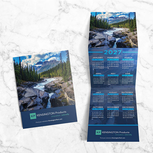 Custom trifold calendar