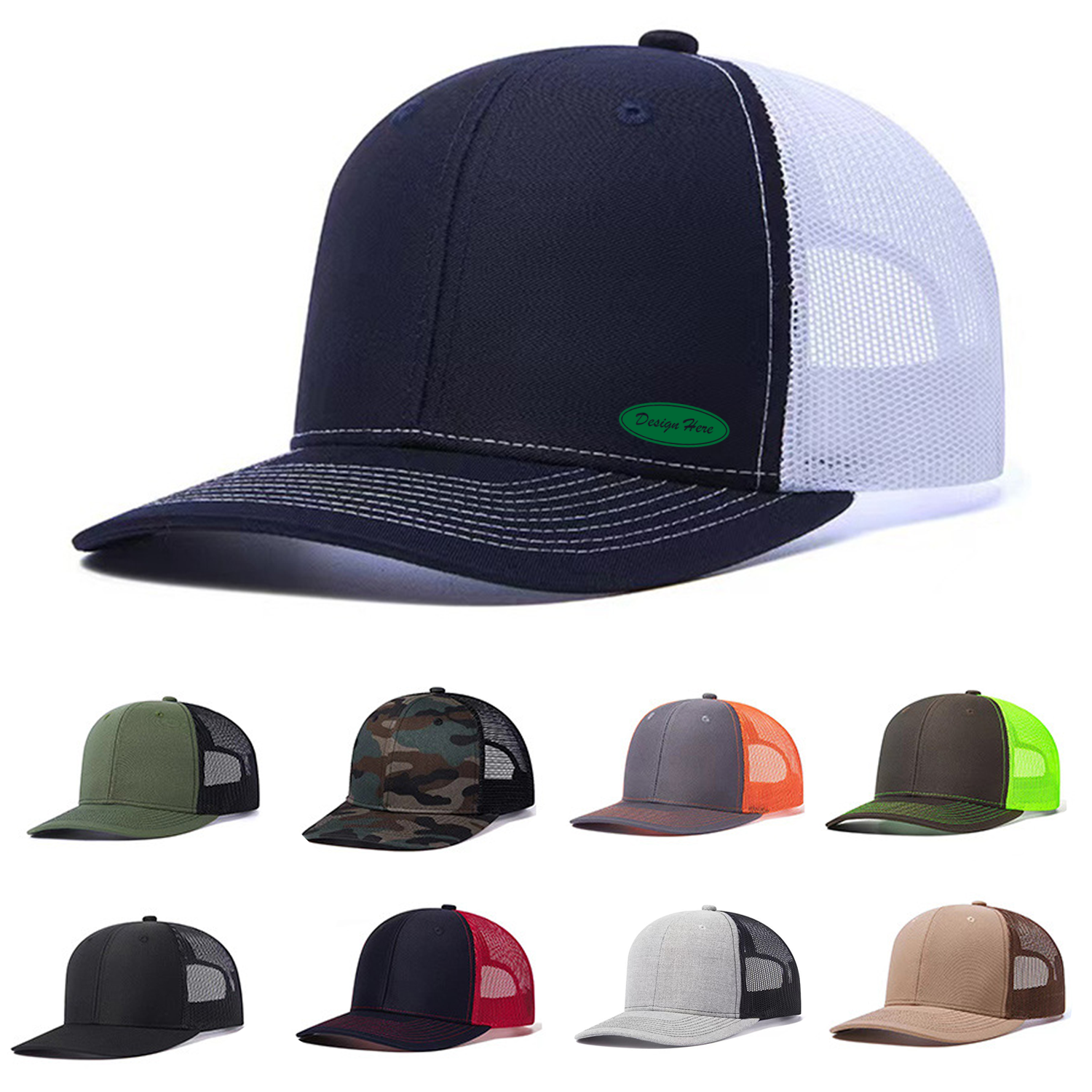 Classic Trucker Hat with Breathable Mesh 3
