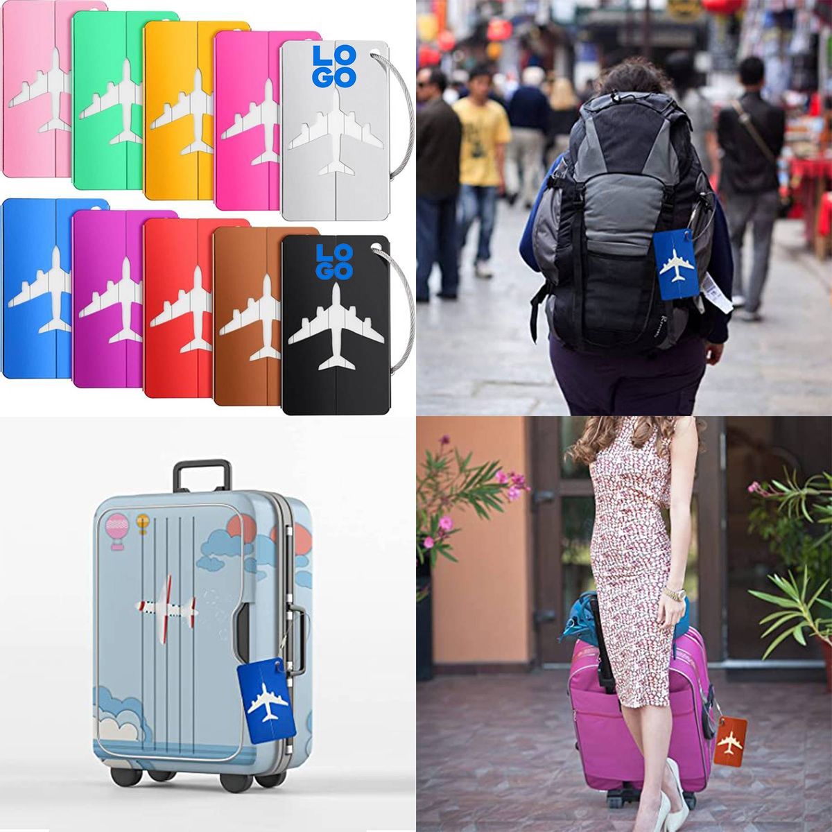 Airplane Luggage Tag