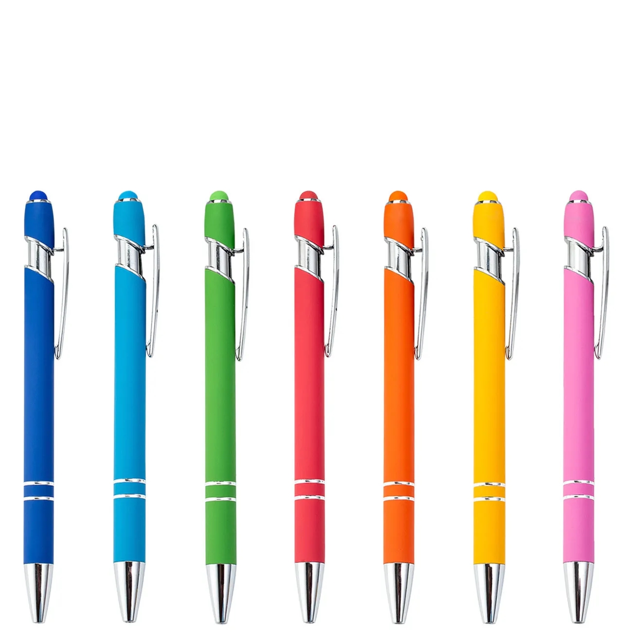 Retractable Touch Aluminum Stylus Pen Laser Engraved 13