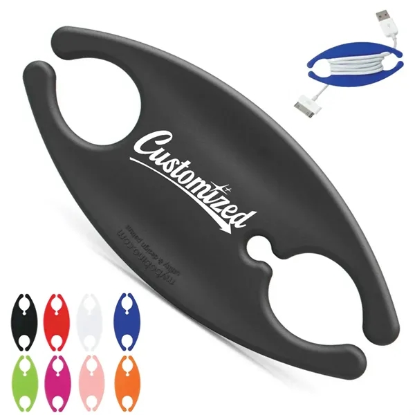 Earbud Cord Organizer Silicone for bulk branded distribution