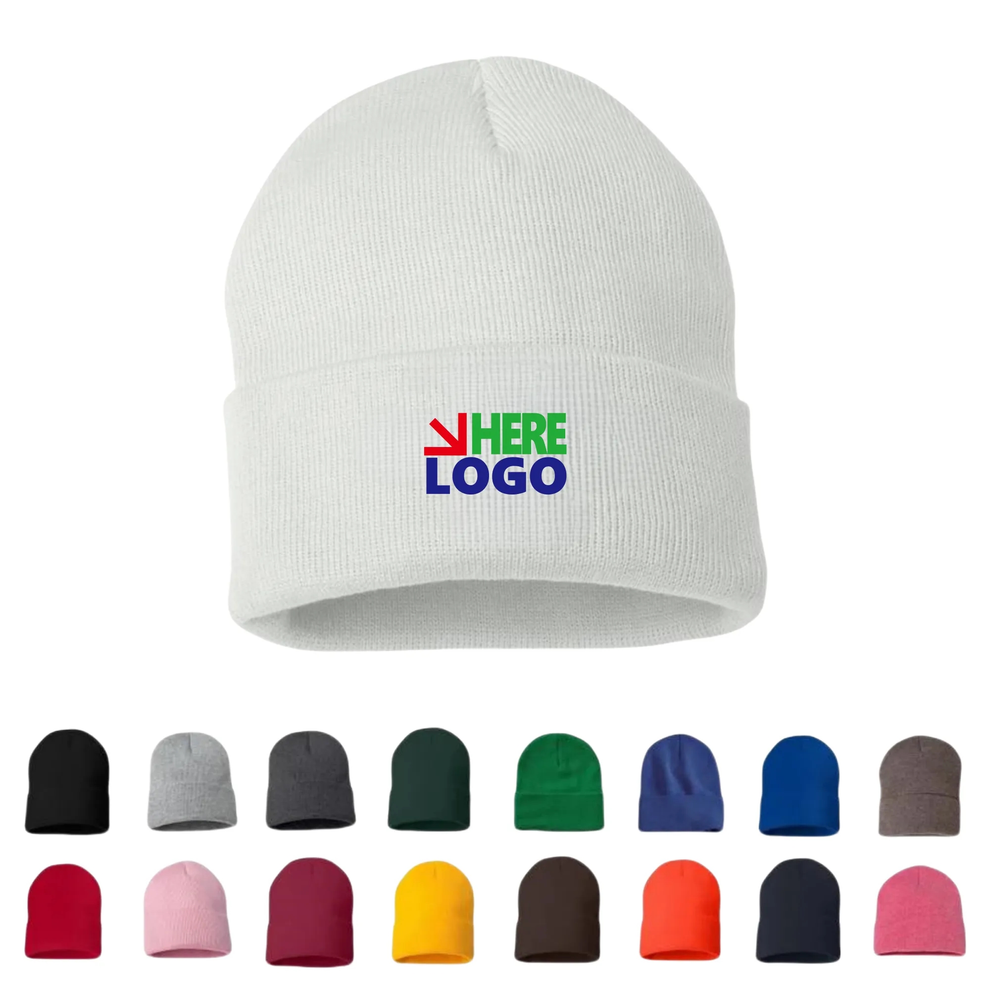 Knit Beanie Caps Stay Active In The Cold