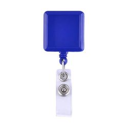 Square Retractable Badge Reel Holder