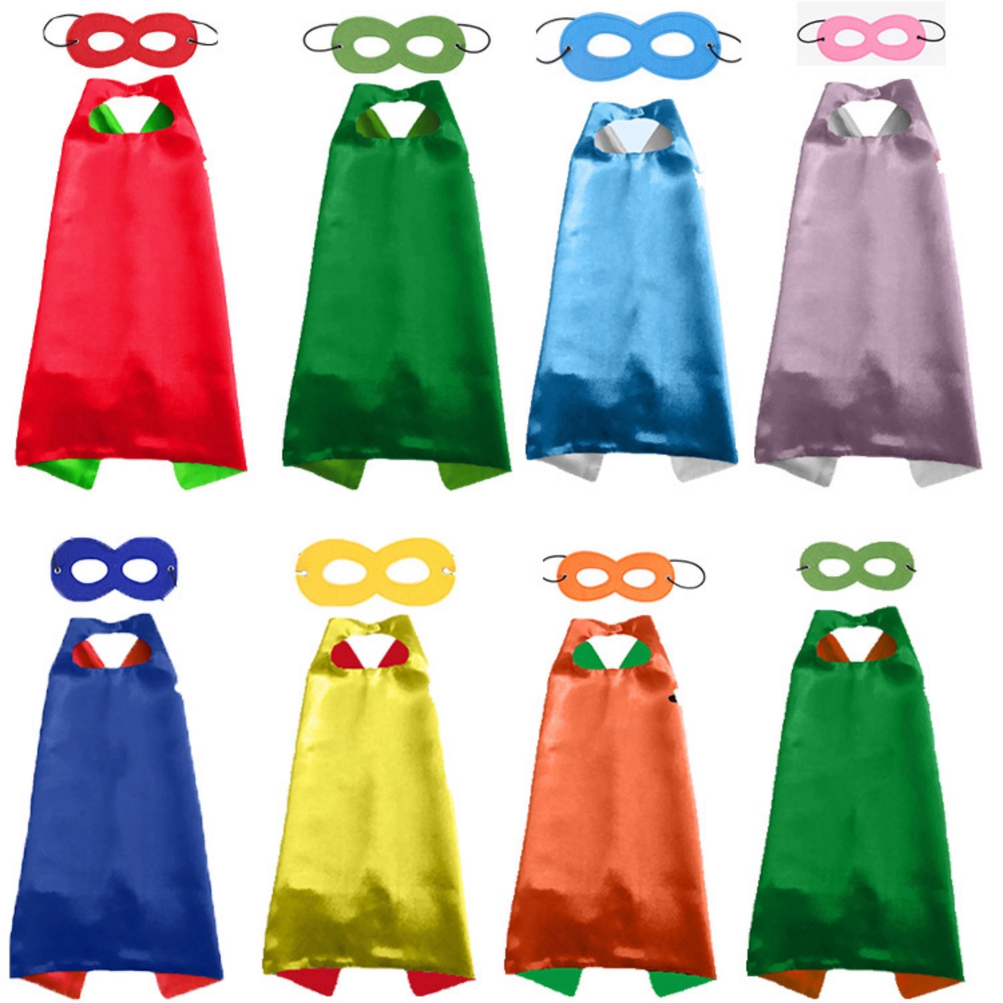 21 1/2"x21 1/2" Party Cape Set With Mask 7