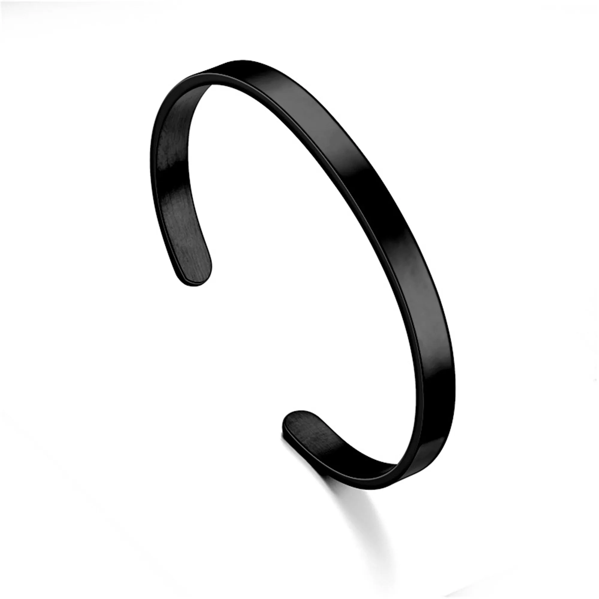 Stainless Steel Thin Cuff Bracelet Electroplated 15