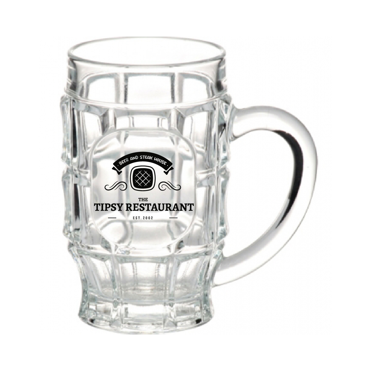 17.75 oz. Beer Garden Glass Mug (1 Color Imprint)