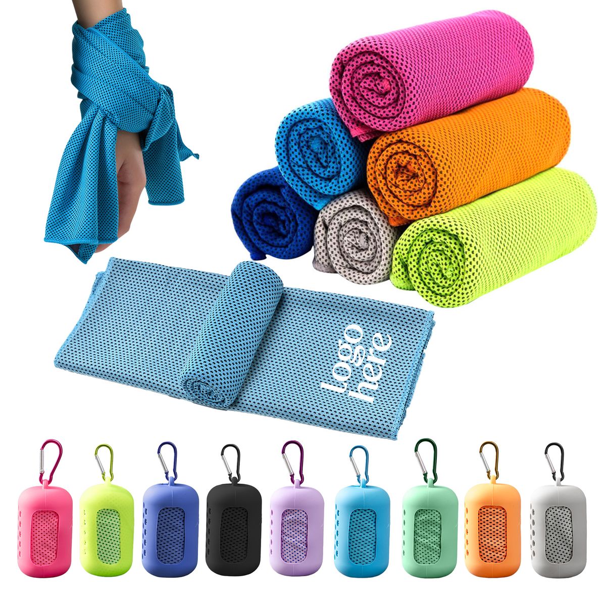 Creative Silicone Cooling Towel Set 4