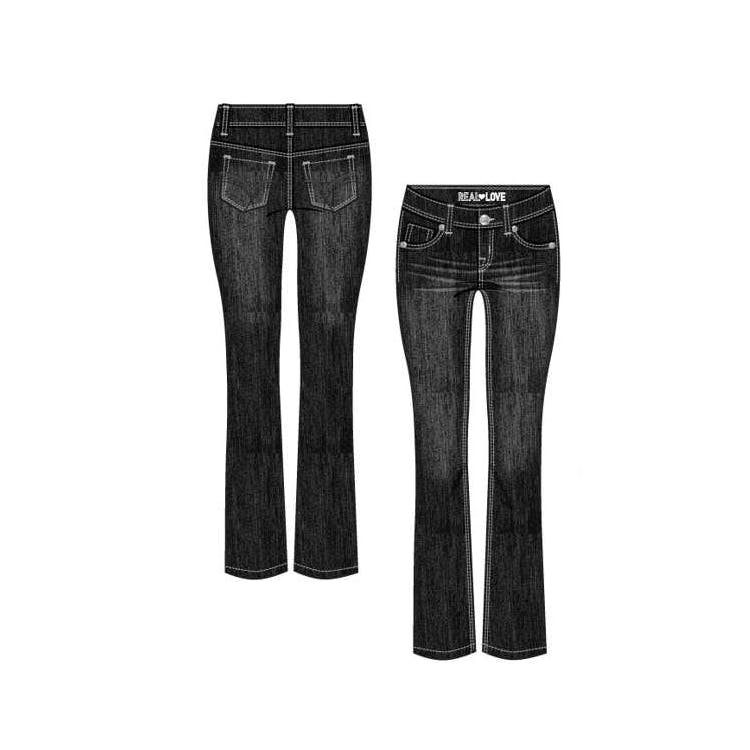 Girls Denim Boot Cut Jeans - Sizes 7-16 3