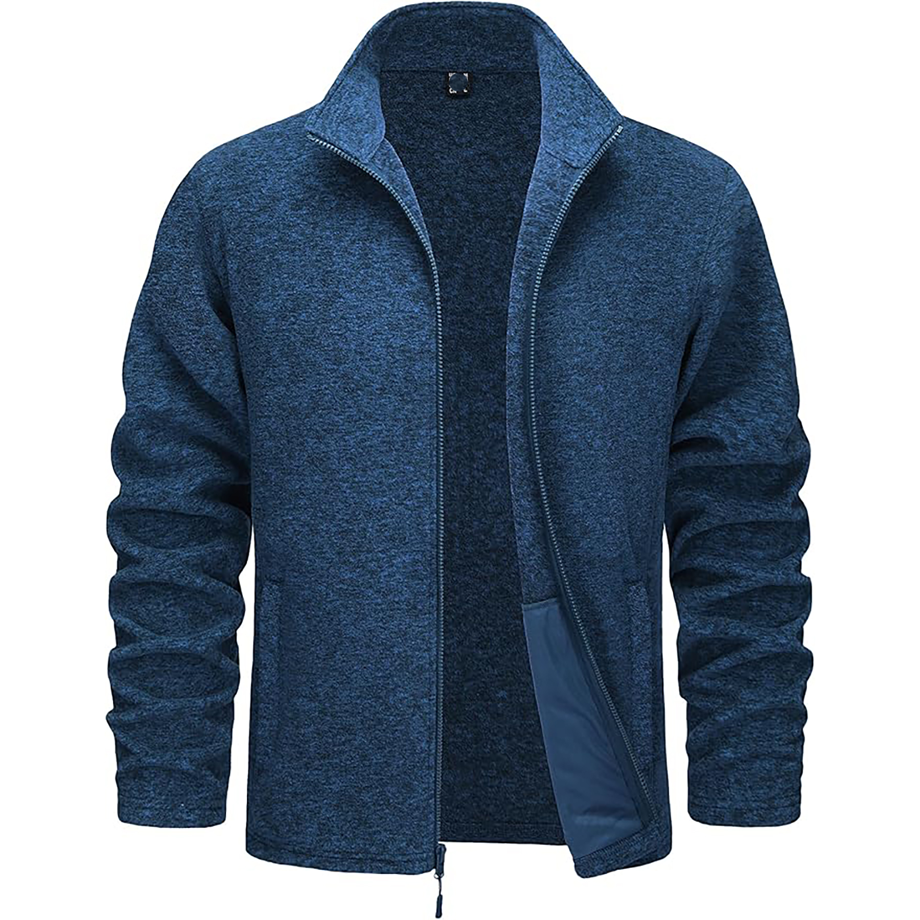"Men Zipper Fleece Jacket Full zipper" 42