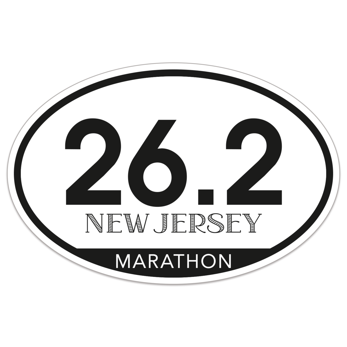 Oval Vinyl Ultra Removable ZipStrip Bumper Sticker (4"x6") 40802