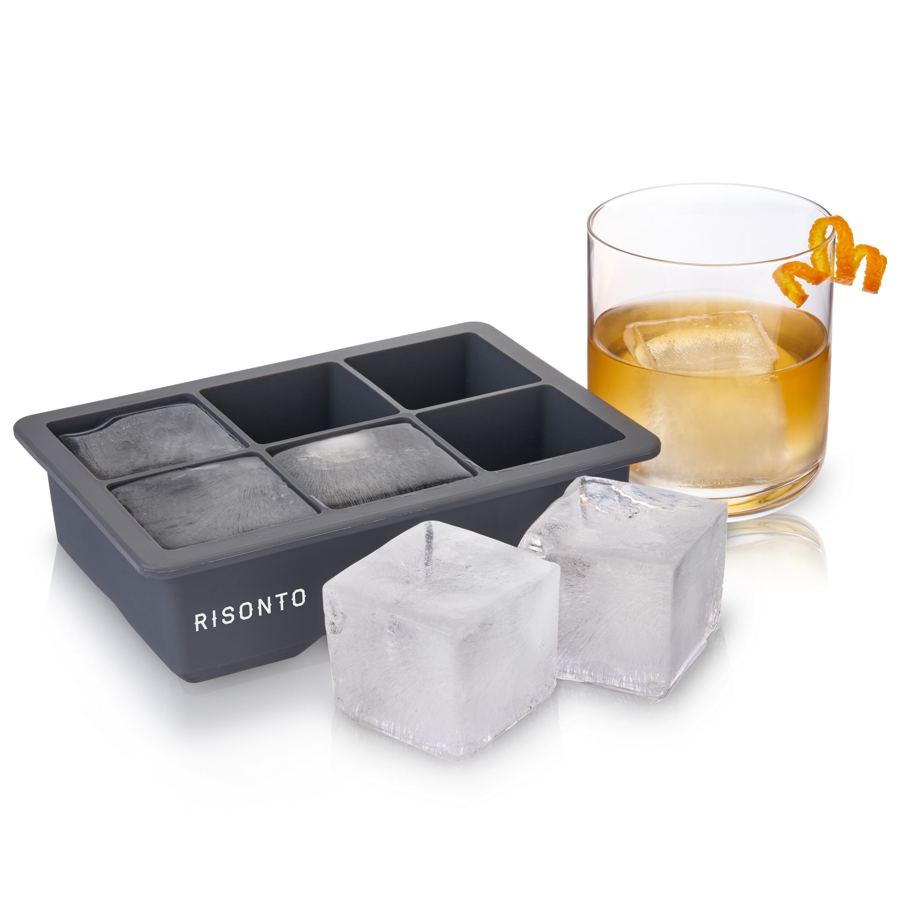 Viski® Whiskey Ice Cube Tray with Lid 14