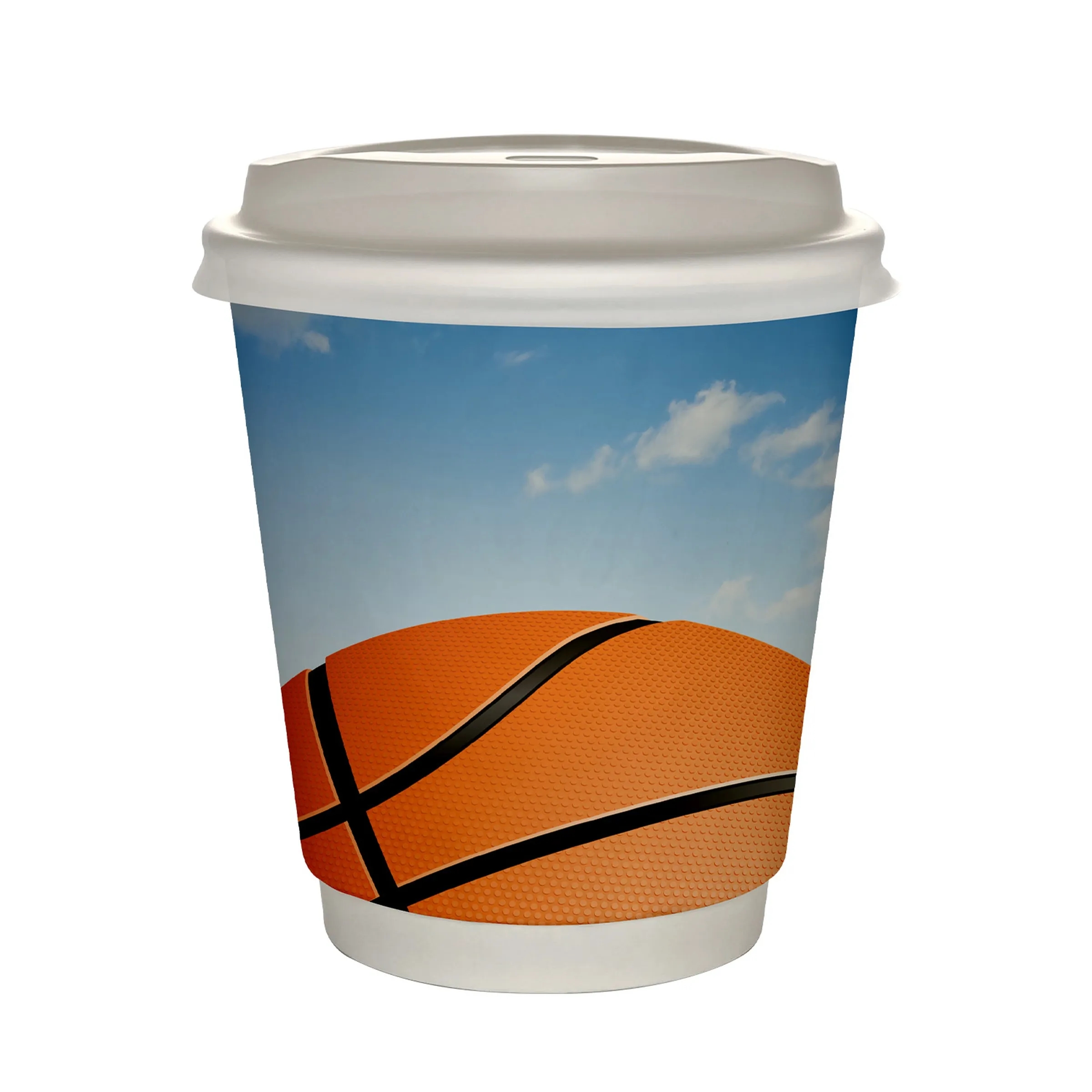 10 oz Full Color Sporty Paper Cup With Lid 3