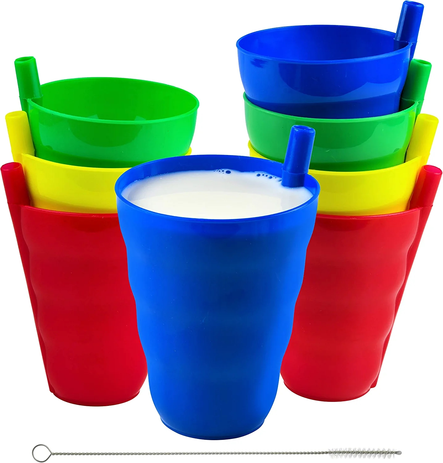 Kids Cups with Built-in Straw 6