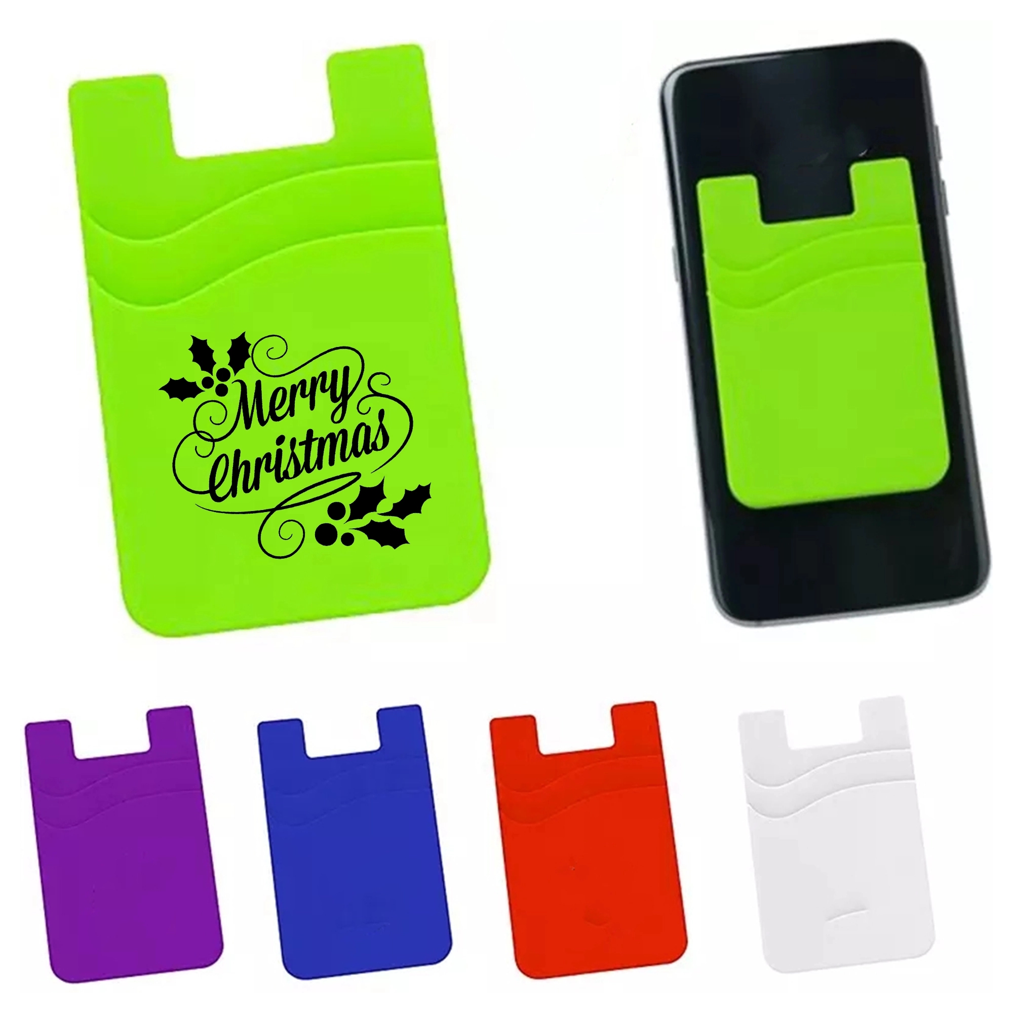 Dual Pocket Silicone Phone Wallet 8