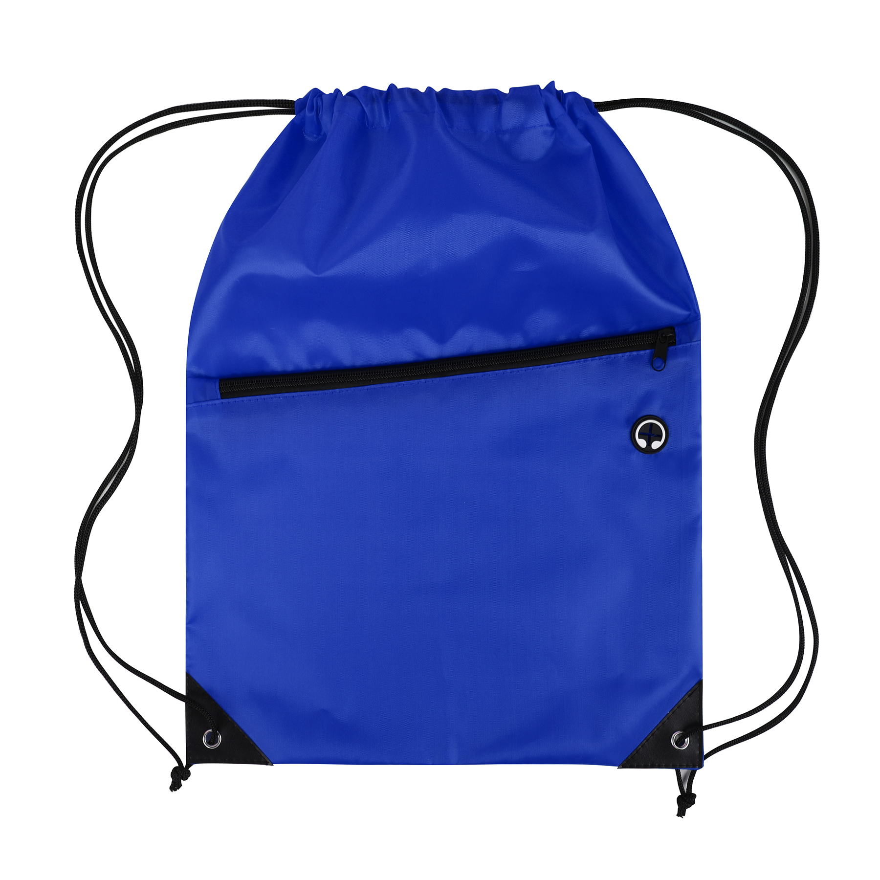 Drawstring Backpack with Front Zipper Pocket 69