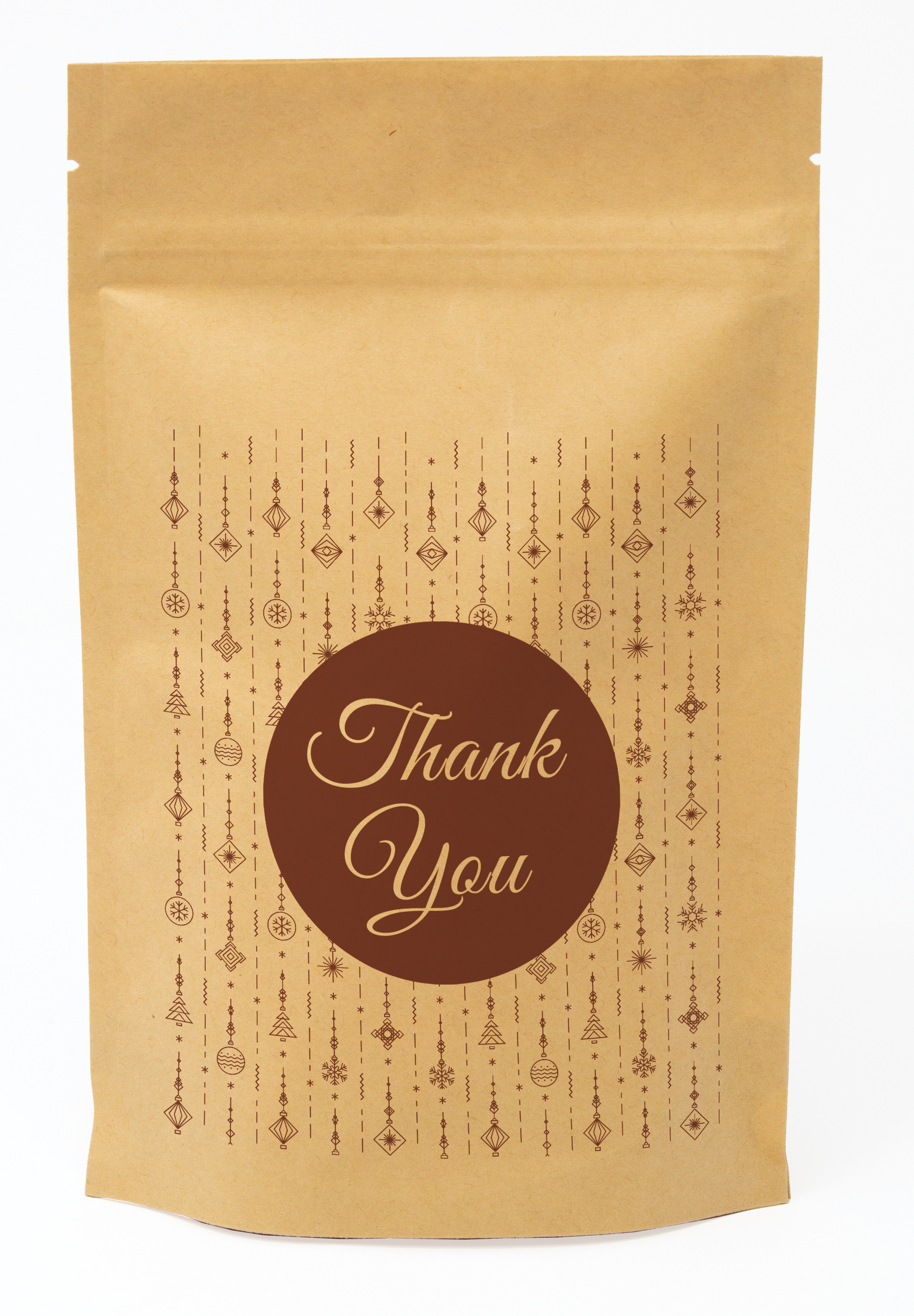 Holiday Red Predesigned Kraft Barrier Pouch (5"W x 8"H x 2.5"D) 3