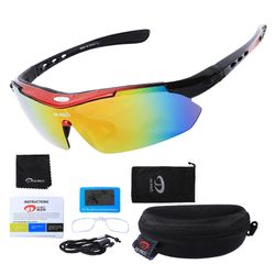Polarized 5 Lens Cycling Sunglasses