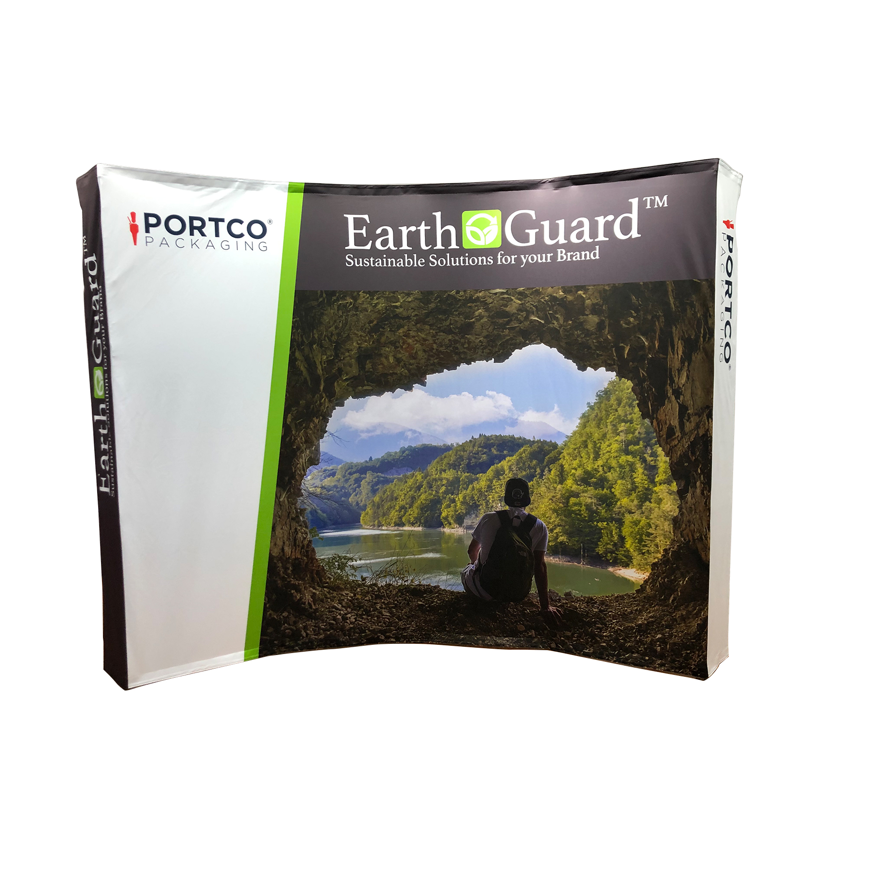 10ft Curve Velcro Fabric Pop Up Display
