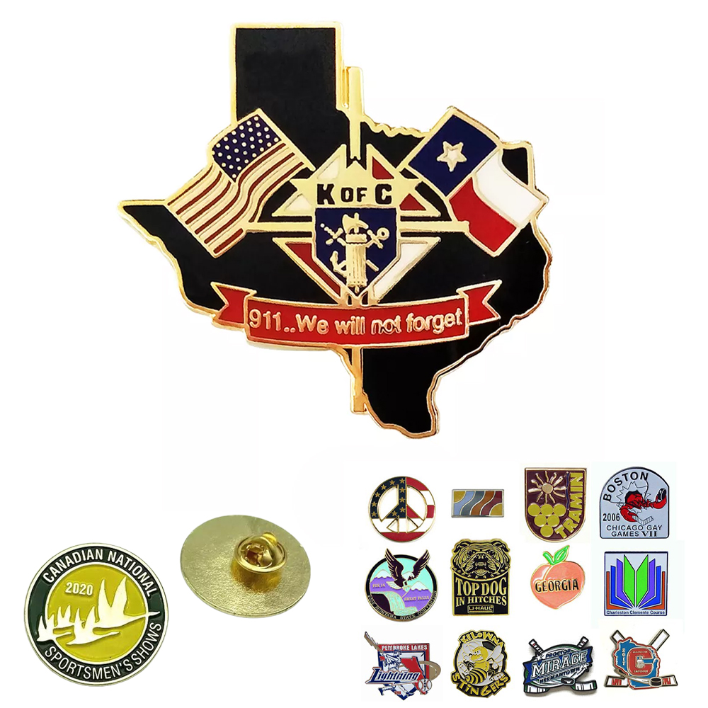 Custom Soft Enamel Iron Lapel Pin 1". More sizes available PWB5834