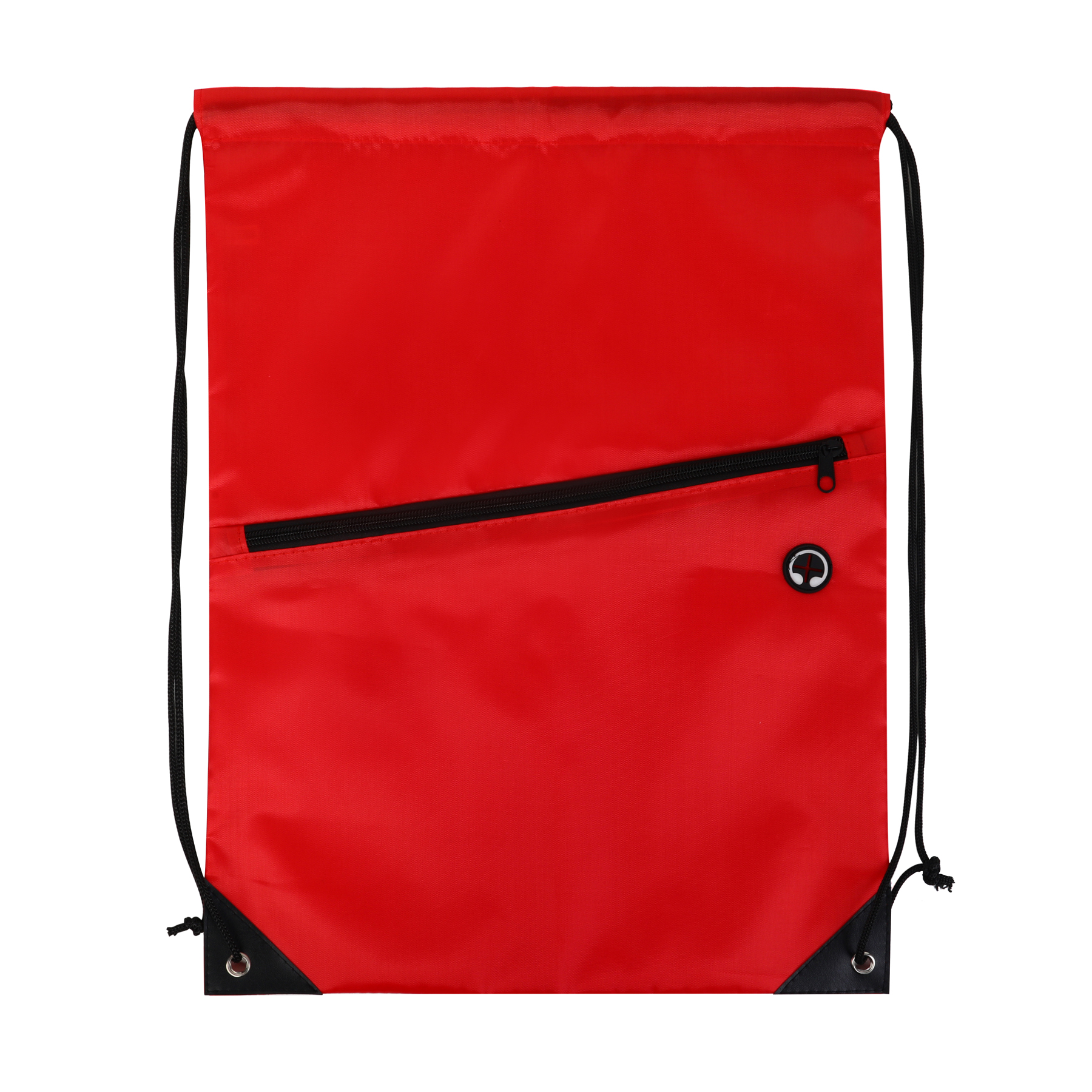 Drawstring Backpack with Front Zipper Pocket 110