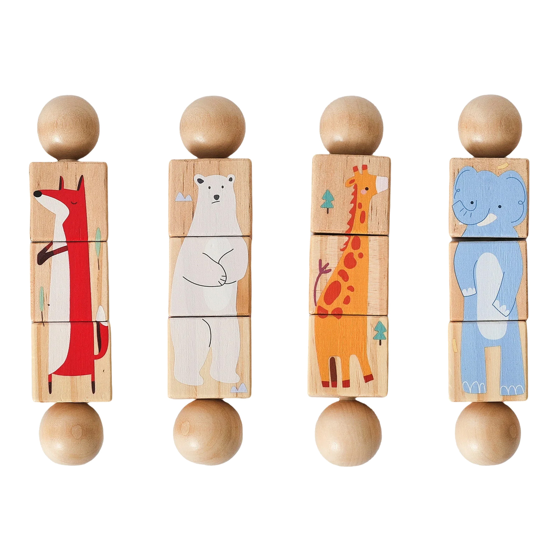 Rotating Wooden Customized Patterns Puzzles 3