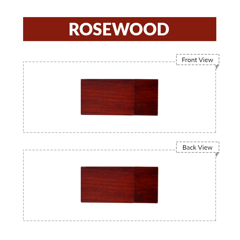 Rectangular Wooden USB Flash Drives with Magnetic Closure 15