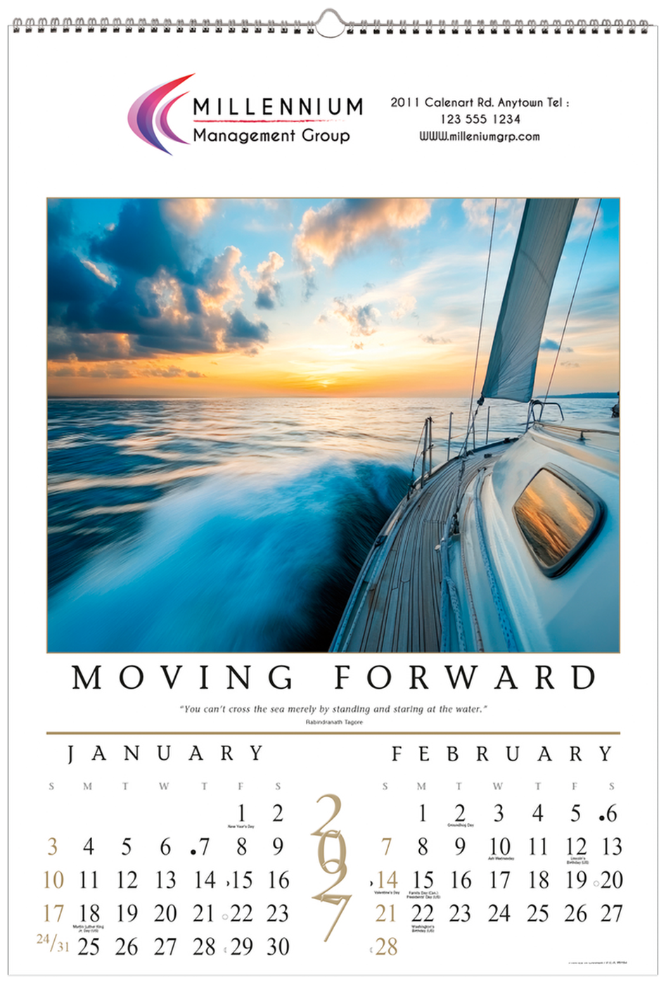 PCA 5154 Motivational Wall Calendar