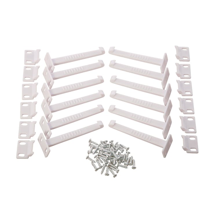 Safety Catches - Drawers & Cabinets 12 Pack 3