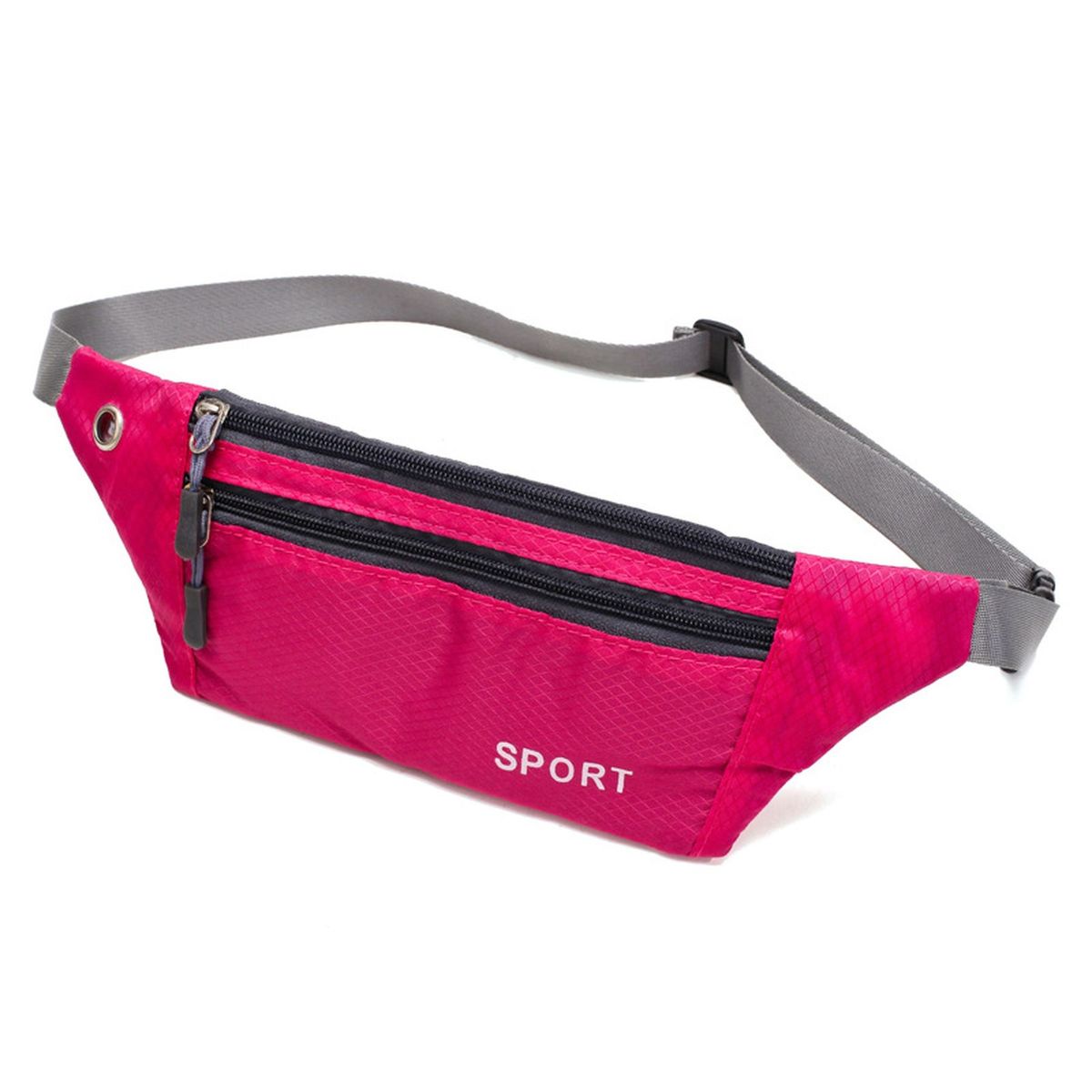 Crossbody Fanny Pack With Zipper Pockets Hands-Free Wallets