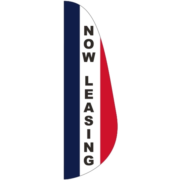 3' x 10' Message Feather Flag - Now Leasing