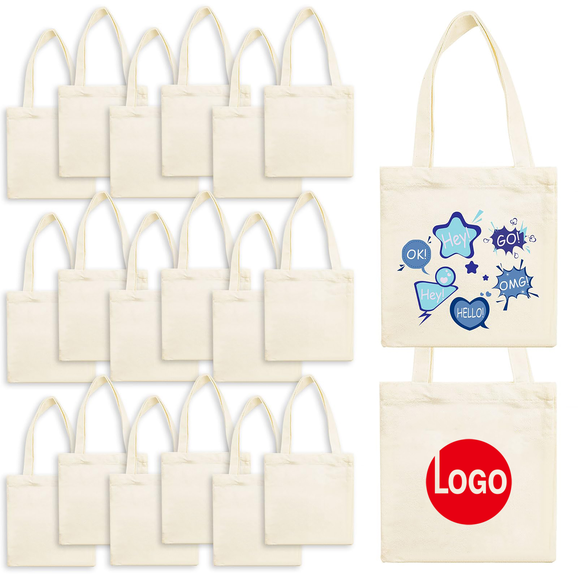 Custom Canvas Tote Bag, custom tote bag with logo imprint 7