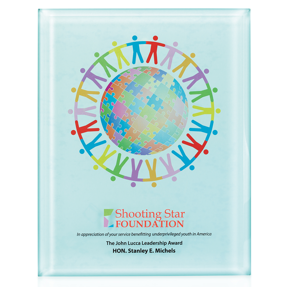 JAFFA Radiant Trillinnium Award Plaque8"x10"