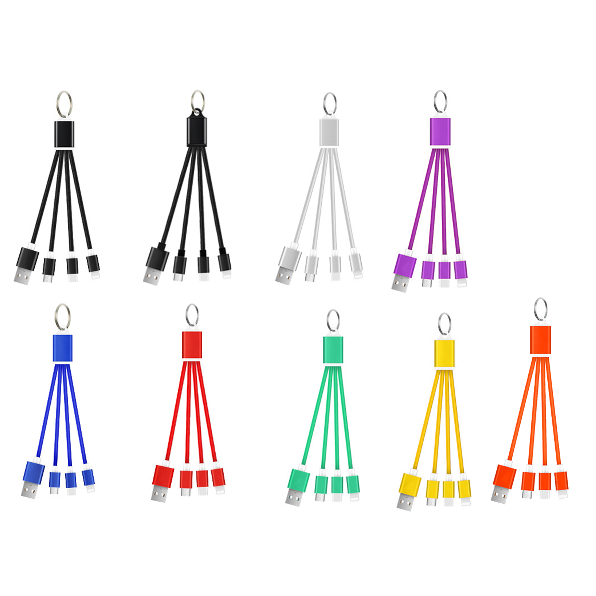 3 in 1 Keychain Charging Cable 6